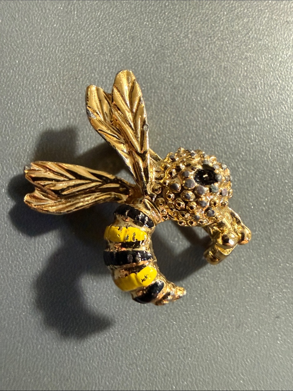 Gerry’s signed bumblebee brooch
